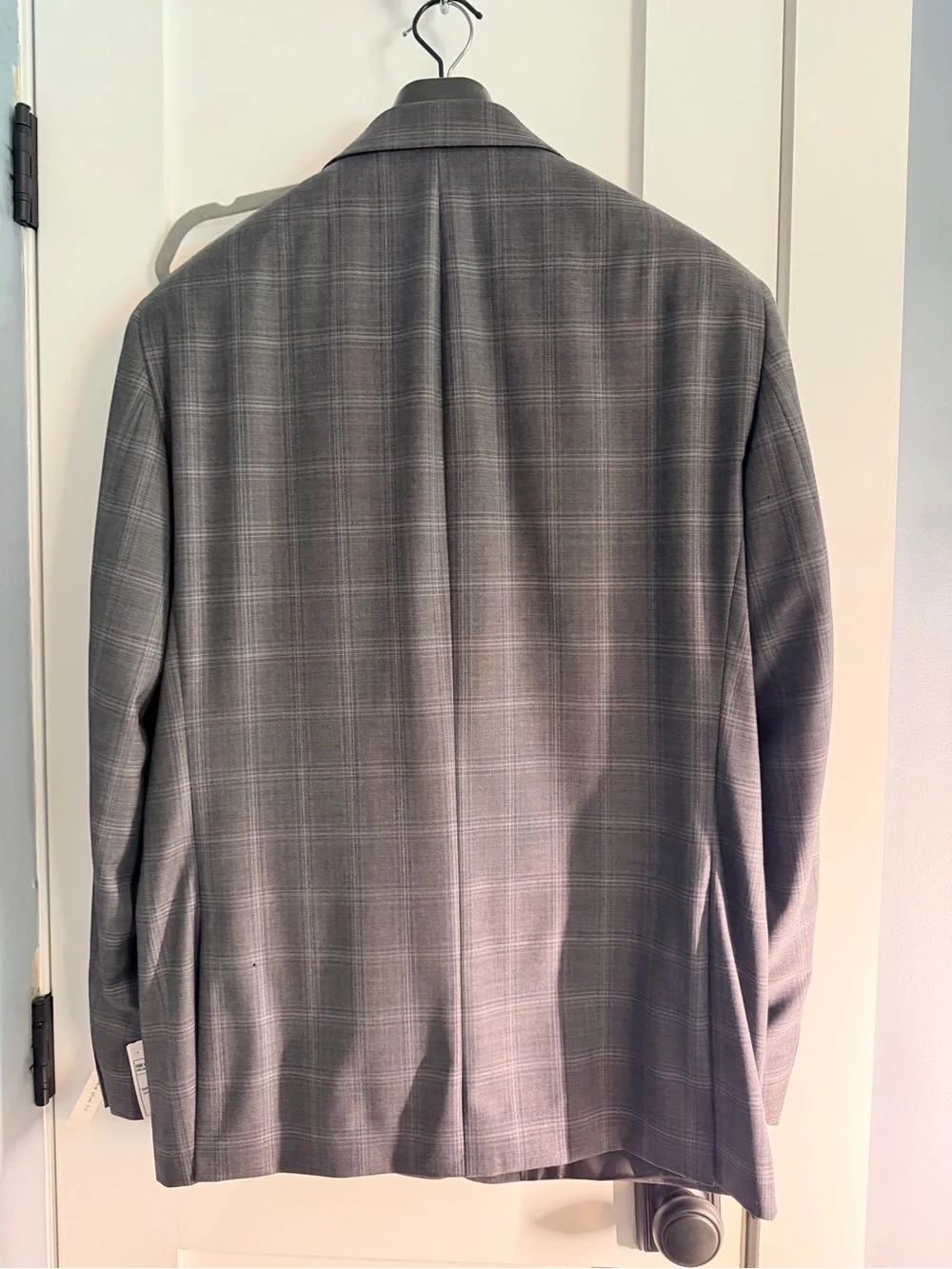 Calvin Klein Men’s Gray Plaid Suit